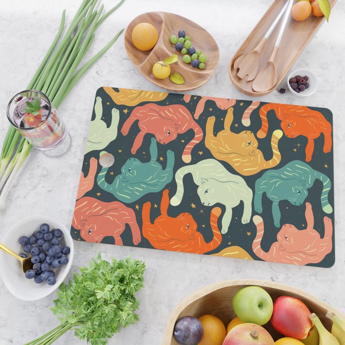 Tigers in the sky Cutting Board Gallery Image 2