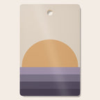 Minimal Retro Sunset Sunrise - Purple Mauve Dusk Cutting Board Gallery Image 1