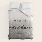 And So The Adventure Begins - Snowy Mountain Duvet Cover Gallery Image 6