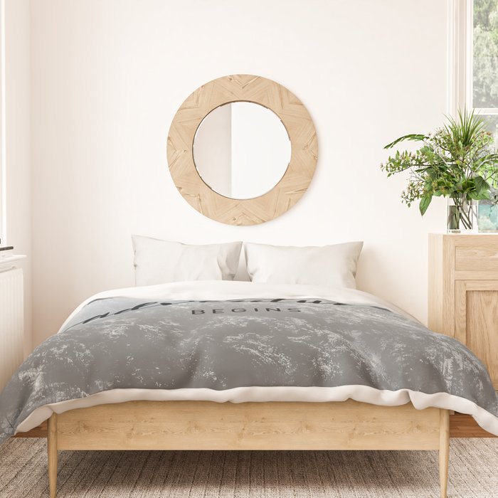 And So The Adventure Begins - Snowy Mountain Duvet Cover Gallery Image 3