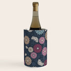 Mums and Vines Floral Burgundy Blues Wine Chiller Gallery Image 1