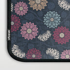 Mums and Vines Floral Burgundy Blues Laptop Sleeve Gallery Image 3
