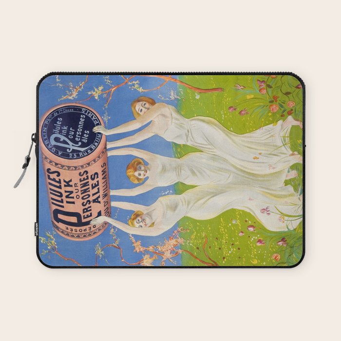 Antique Ad Poster Pink Pills for Pale People Laptop Sleeve Gallery Image 1