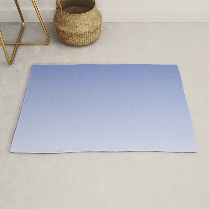 Dreamy Blue Lavender Ombre Gradient Rug Gallery Image 1