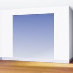 Dreamy Blue Lavender Ombre Gradient Wall Mural Gallery Image 2