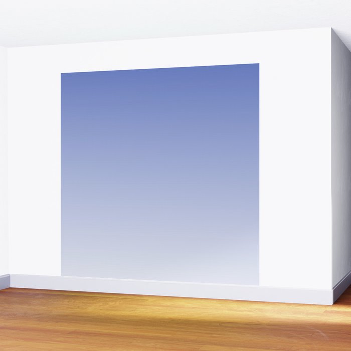 Dreamy Blue Lavender Ombre Gradient Wall Mural Gallery Image 2