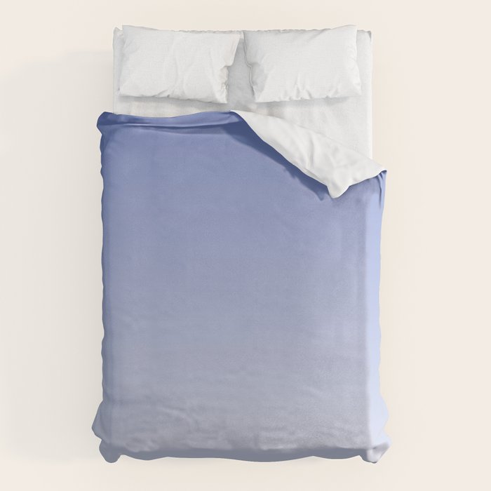 Dreamy Blue Lavender Ombre Gradient Duvet Cover Gallery Image 6