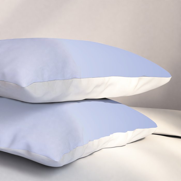 Dreamy Blue Lavender Ombre Gradient Pillow Sham Gallery Image 3