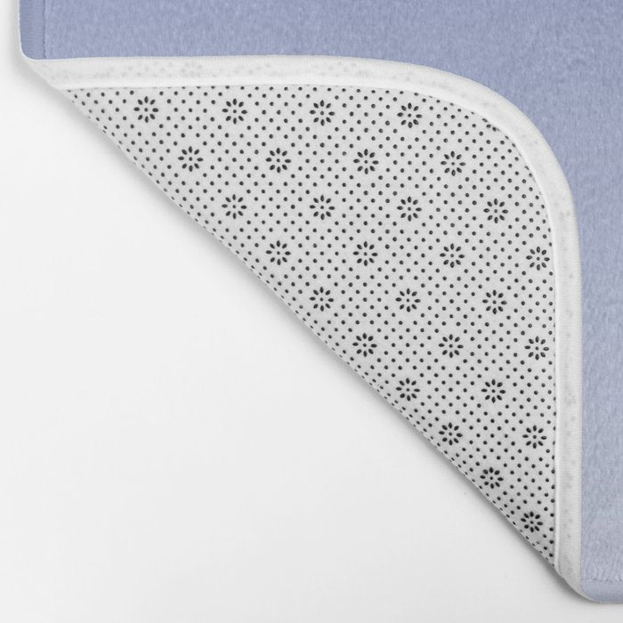 Dreamy Blue Lavender Ombre Gradient Bath Mat Gallery Image 2