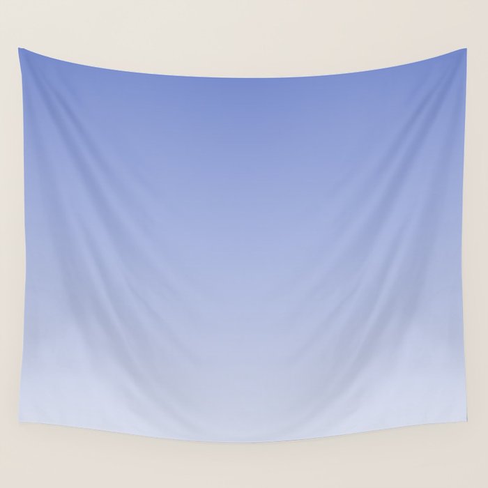 Dreamy Blue Lavender Ombre Gradient Wall Tapestry Gallery Image 1