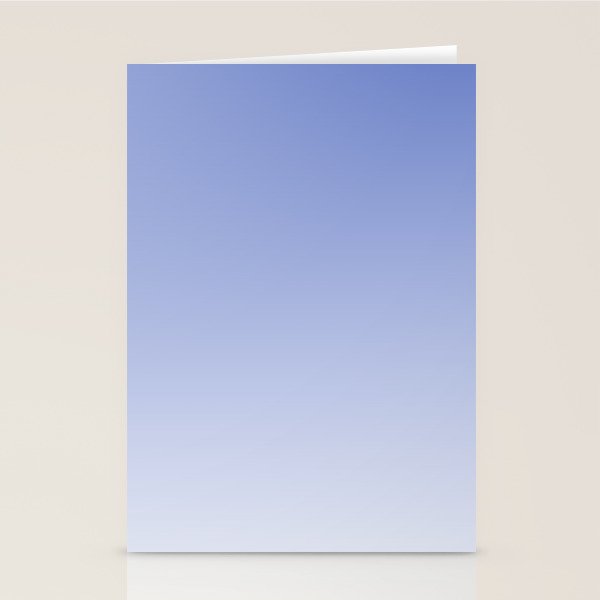 Dreamy Blue Lavender Ombre Gradient Stationery Card Gallery Image 1