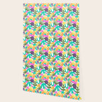 Colorful abstract organic nature shape art pattern Wallpaper Gallery Image 2