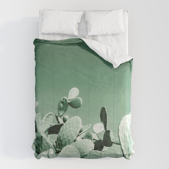 Cactus prickly pear Comforter Gallery Image 1