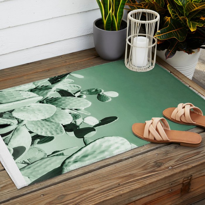 Cactus prickly pear Outdoor Rug Gallery Image 2