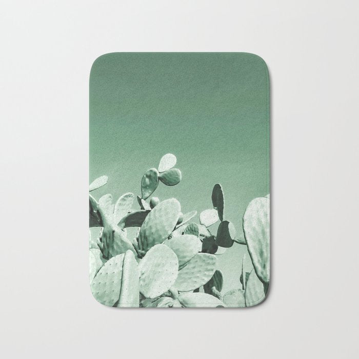 Cactus prickly pear Bath Mat Gallery Image 1