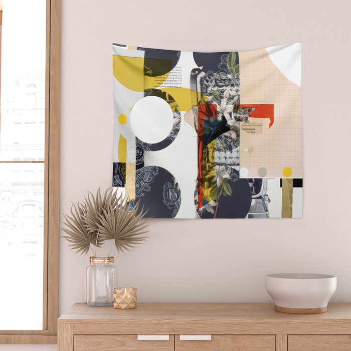 another daydream in the night · autopolster Wall Tapestry Gallery Image 2