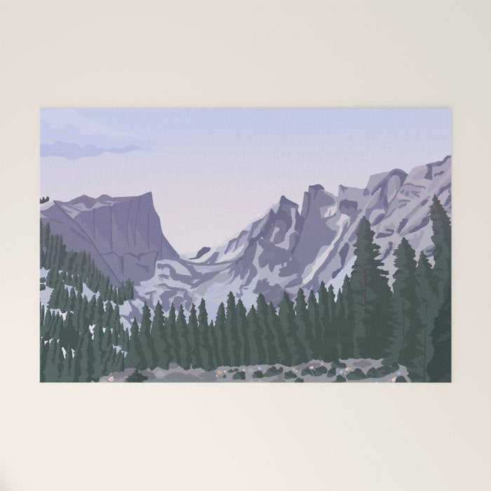 Rocky Mountain National Park Poster, Colorado, USA, Denver, Rocky Mountains, National Parks Welcome Mat Gallery Image 1
