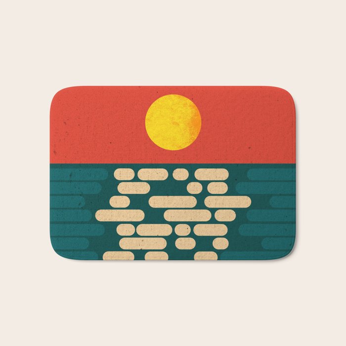 Sun Over The Sea - Afternoon Bath Mat Gallery Image 1