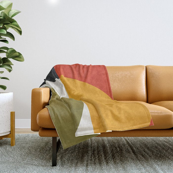 Attached Abstraction 10 Throw Blanket Gallery Image 1
