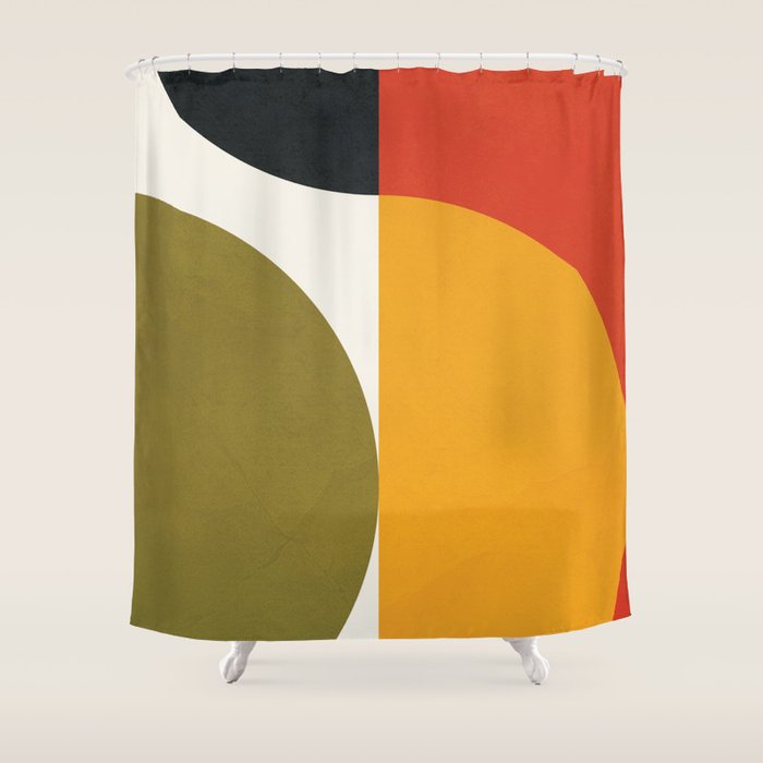 Attached Abstraction 10 Shower Curtain Gallery Image 1