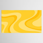 Mustard Dream Swirls Yellow Abstract Pattern Tablecloth Gallery Image 2