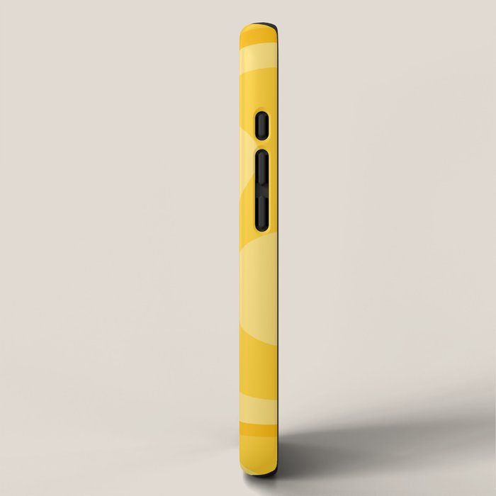 Mustard Dream Swirls Yellow Abstract Pattern iPhone Case Gallery Image 2
