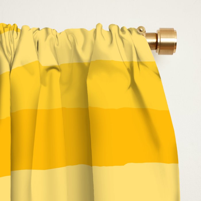 Mustard Dream Swirls Yellow Abstract Pattern Window Curtain Gallery Image 2