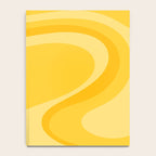 Mustard Dream Swirls Yellow Abstract Pattern Notebook Gallery Image 4