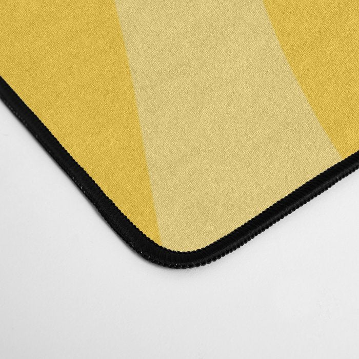 Mustard Dream Swirls Yellow Abstract Pattern Desk Mat Gallery Image 4