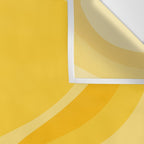 Mustard Dream Swirls Yellow Abstract Pattern Wall Tapestry Gallery Image 3