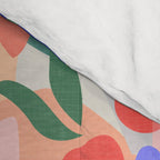 Abstract Fruits and Leaves / Modern Summer Comforter Gallery Image 4