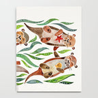 Five Otters - Green Seaweed Notebook Gallery Image 4