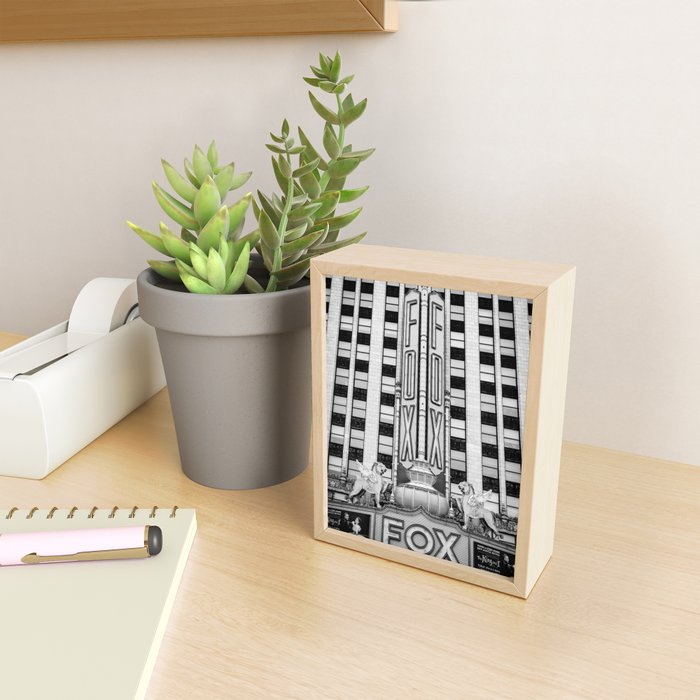 The Fox Theater B&W Mini Art Print Gallery Image 2