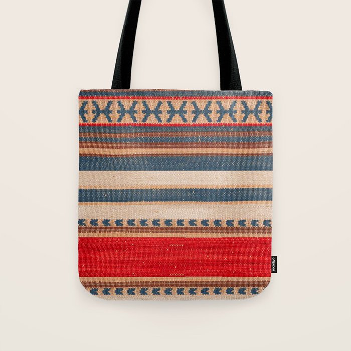 Bohemian Tapestry: Timeless Moroccan Heritage Fabrics Tote Bag Gallery Image 1