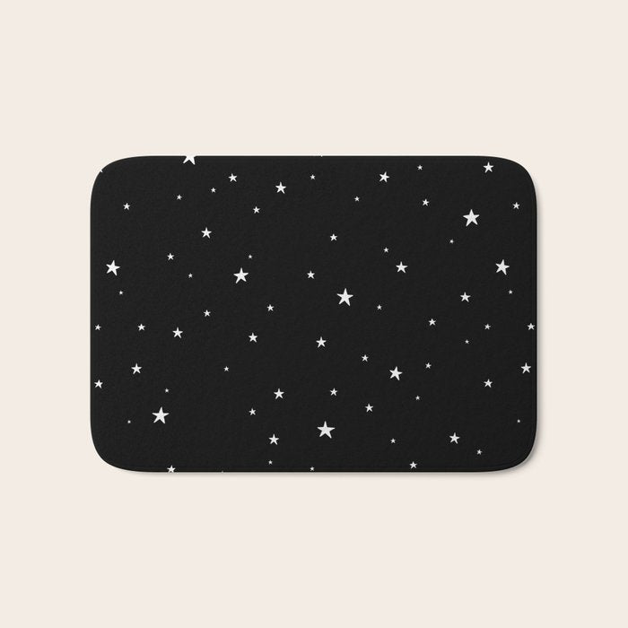 Tiny Stars Dark Bath Mat Gallery Image 1