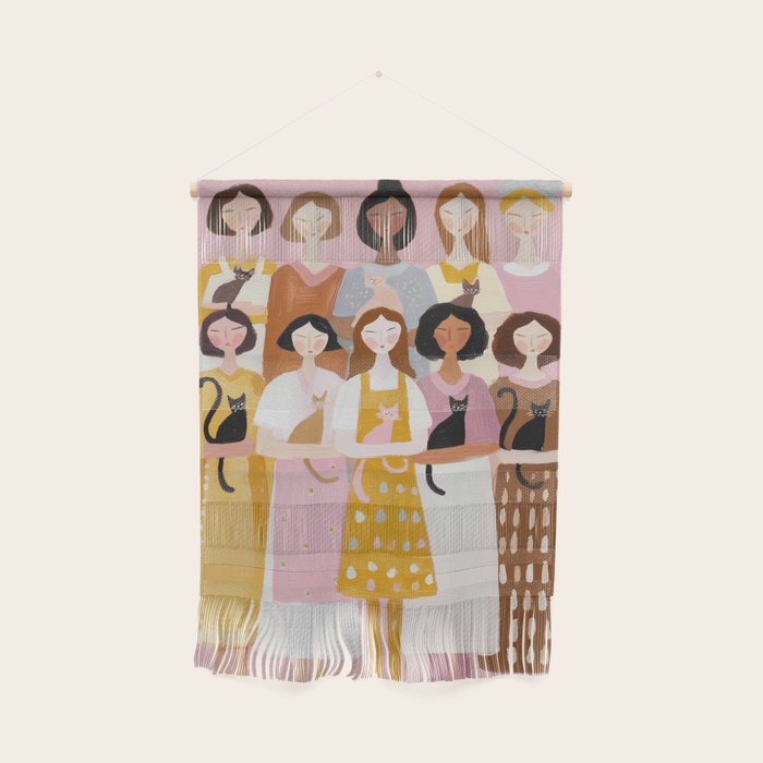Sisterhood of Cat Lovers Wall Hanging Gallery Image 1