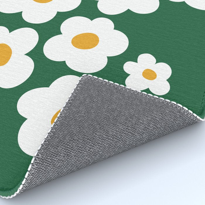 Retro spring flower nature drawing Rug Gallery Image 4