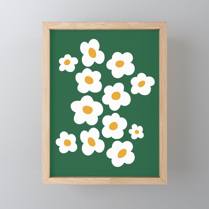 Retro spring flower nature drawing Mini Art Print Gallery Image 1