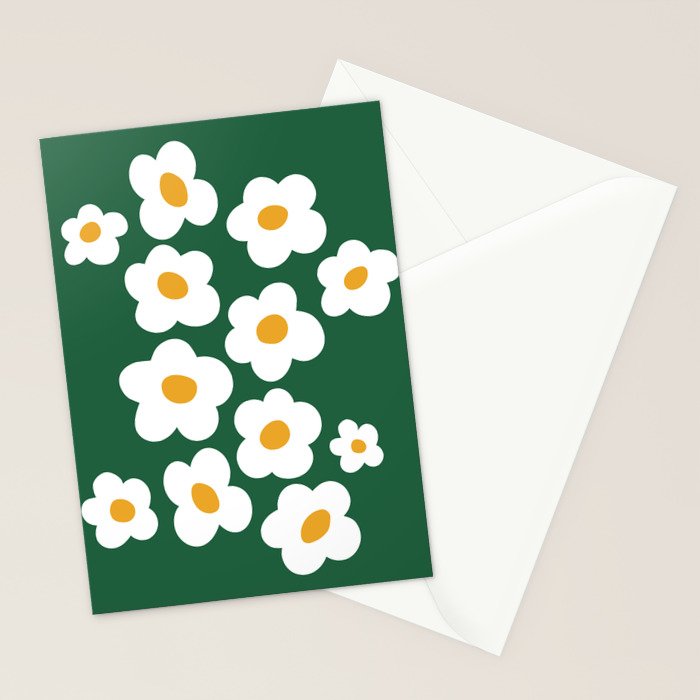 Retro spring flower nature drawing Stationery Card Gallery Image 2