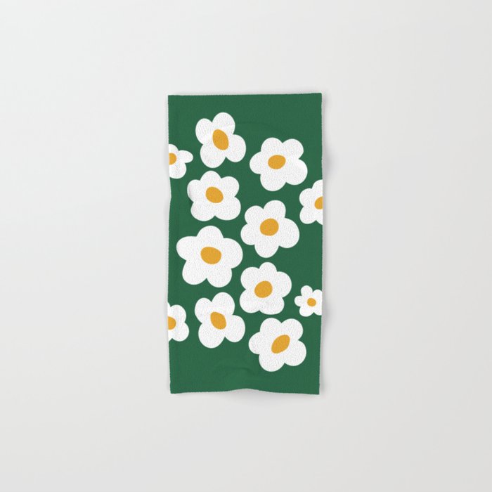 Retro spring flower nature drawing Bath Towel Gallery Image 1