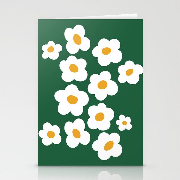 Retro spring flower nature drawing Stationery Card Gallery Image 1