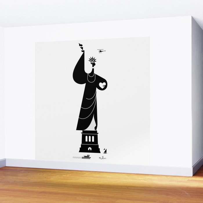Lady Liberty Wall Mural Gallery Image 2