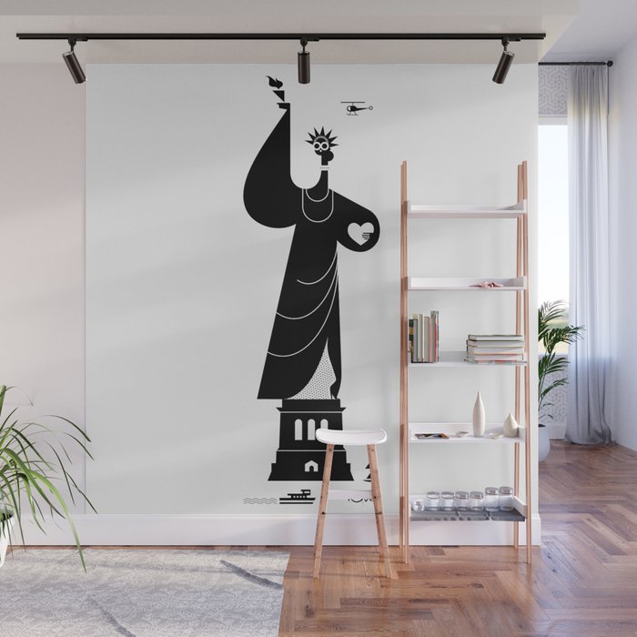 Lady Liberty Wall Mural