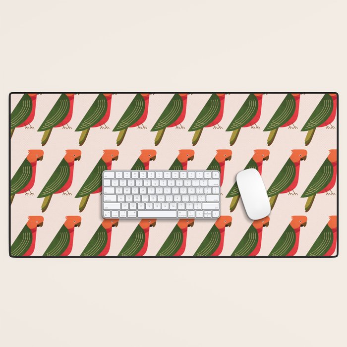 Whimsy Australian King Parrot Desk Mat Gallery Image 1