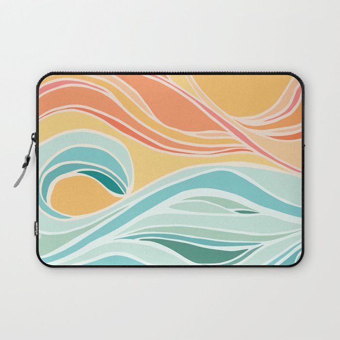 Sea and Sky Abstract Landscape Laptop Sleeve Gallery Image 1
