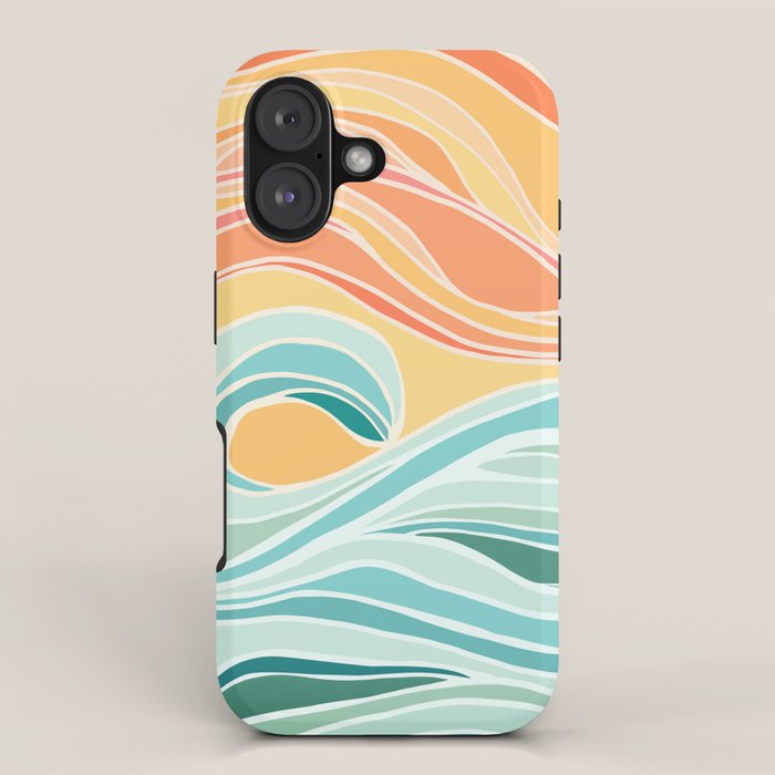 Sea and Sky Abstract Landscape iPhone Case Gallery Image 1