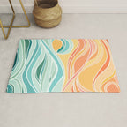 Sea and Sky Abstract Landscape Rug Gallery Image 1