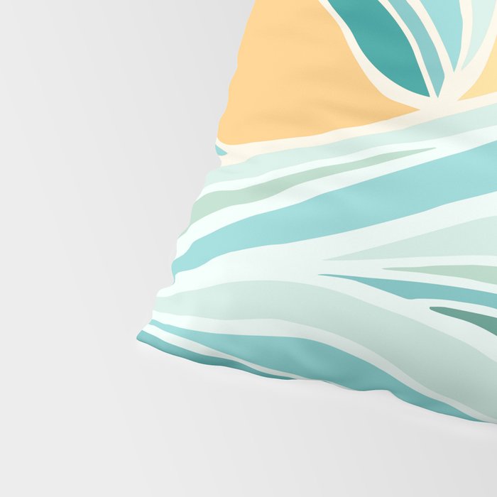 Sea and Sky Abstract Landscape Pillow Sham Gallery Image 4