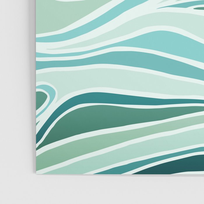 Sea and Sky Abstract Landscape Poster Gallery Image 3
