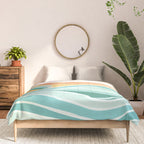 Sea and Sky Abstract Landscape Comforter Gallery Image 3